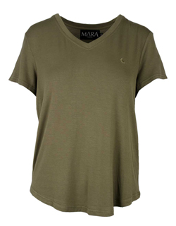 Women's Safari T-Shirt in Bushwillow colour & Serengeti Style